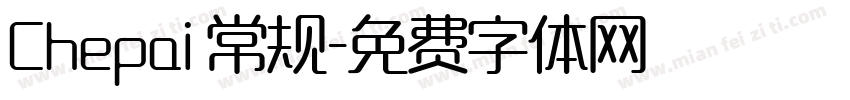Chepai 常规字体转换